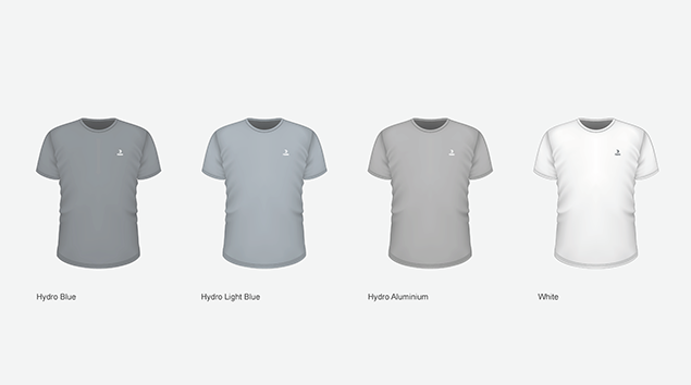 a group of white t-shirts