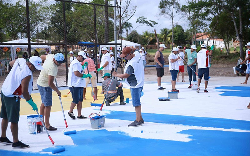 Refurbishing a football field