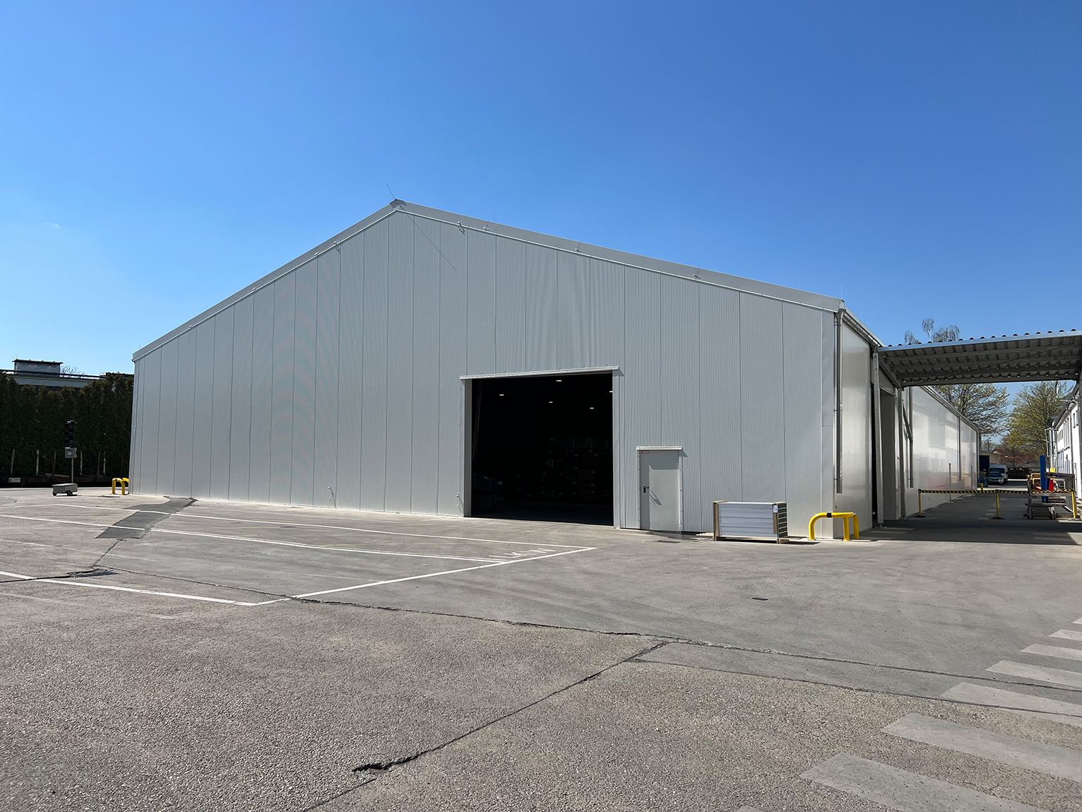 Neue Leichtbauhalle bei Hydro Extrusion Rackwitz