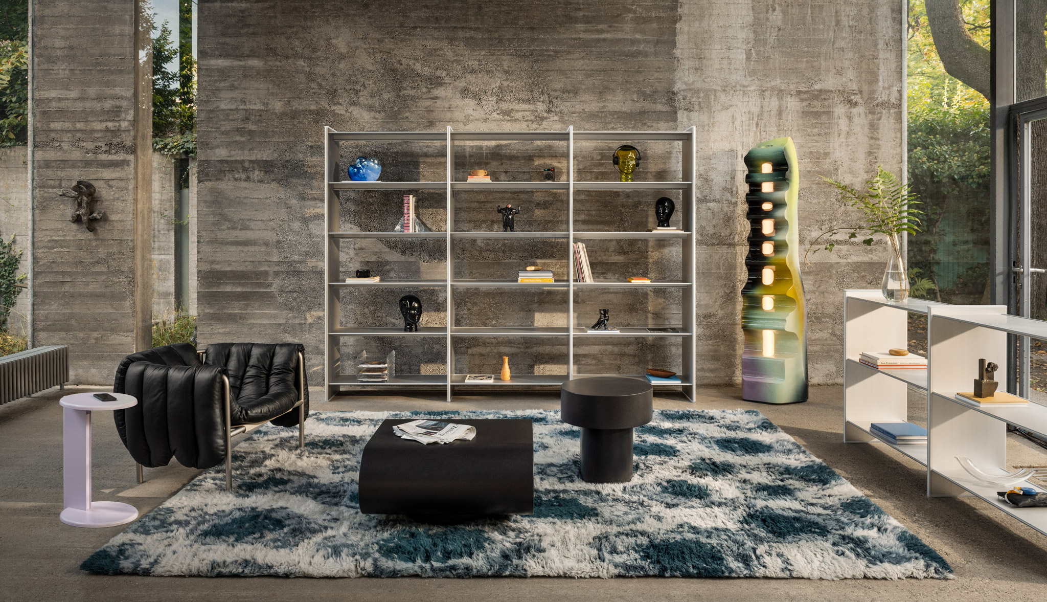 Hem's aluminium shelving system based on extruded aluminium profiles from Hydro