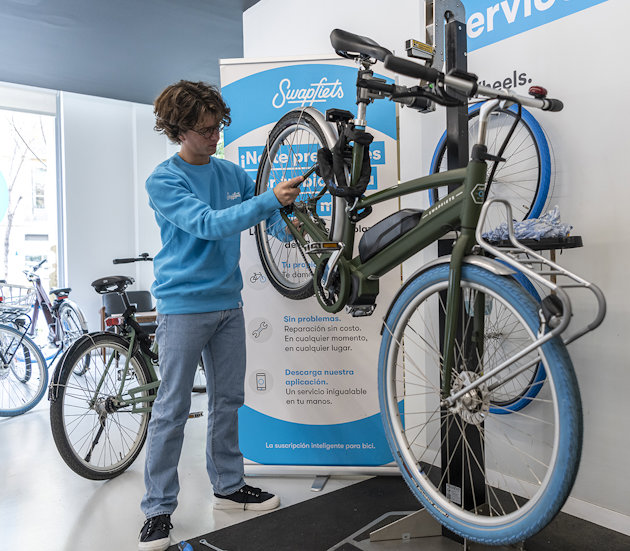 Swapfiets onderhoudt een efficiënte reparatieservice. (Foto met dank aan Swapfiets)