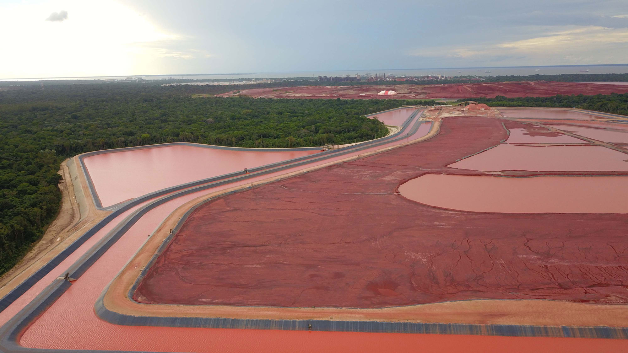Bauxite residue disposal area in Brazil