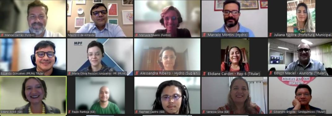 a group of people on a video call