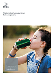 Cover of the publication. Photo of young girl drinking from an aluminium can