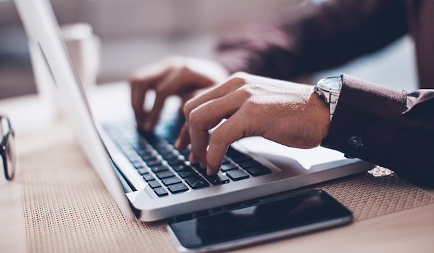 smartphone and laptop